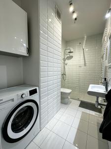 Ένα μπάνιο στο Apartament Szczecin
