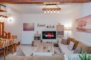 A television and/or entertainment centre at Natasa's cozy house