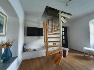TV a/nebo společenská místnost v ubytování Apartment Dvorac