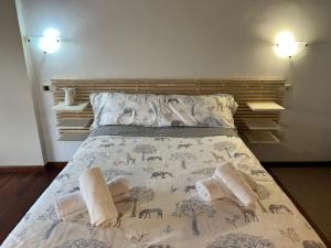 Postel nebo postele na pokoji v ubytování Apartamento el Remiendu Pegau