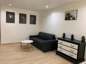 Część wypoczynkowa w obiekcie Gîte, Maison entière avec billard et bel espace de vie La Grange