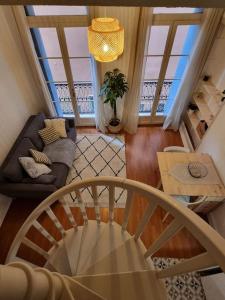 Część wypoczynkowa w obiekcie Le Dalí-Duplex au pied de Castillet