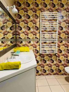 Et badeværelse på Belveder Center Home