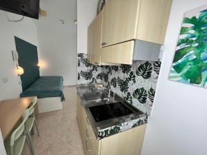 Kuchyň nebo kuchyňský kout v ubytování Residence Frontemare