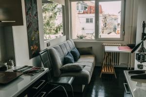 Istumisnurk majutusasutuses Smart hostel