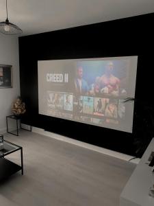 TV a/nebo společenská místnost v ubytování Résidence - le Luxe