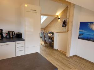 Kuchyň nebo kuchyňský kout v ubytování Ferienwohnung Klauserhof