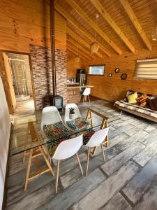 Kuchyň nebo kuchyňský kout v ubytování Cabañas Terra Palafito