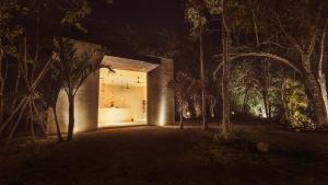 Zahrada ubytování MBH Maya Bacalar Hotel Boutique