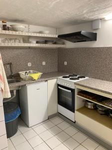 Una cocina o zona de cocina en Zentrale Wohnung (Essen Duisburg Düsseldorf)