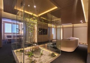 UH Suite Gyeongju的休息区