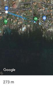 a screenshot of a google map of a city at Monteferro, Nigrán, chalet con finca in Nigrán