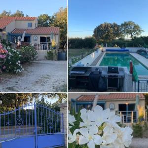 Bazén v ubytovaní Jolie maison dans village médiéval. Bouchet alebo v jeho blízkosti