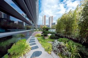 Zahrada ubytování Genpla Hotel, Shenzhen Qianhai