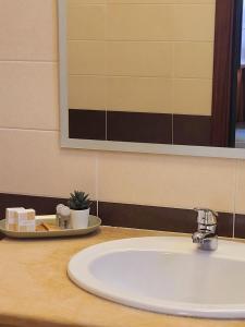 Koupelna v ubytování Hotel Federico II