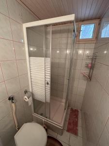 Koupelna v ubytování Haus Gizella