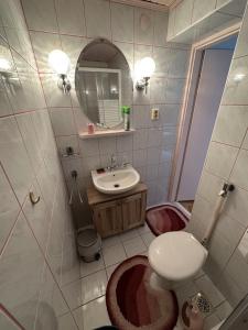 Koupelna v ubytování Haus Gizella