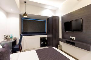 TV a/nebo společenská místnost v ubytování Hotel Larmont Luxury