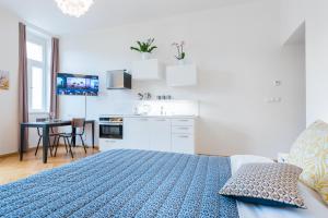 Kuchyň nebo kuchyňský kout v ubytování Beautiful Mala Strana Studio by easyBNB