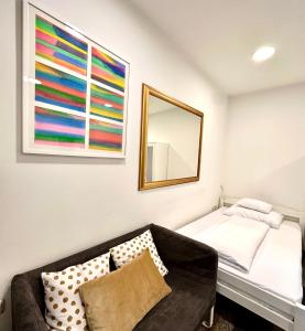 Postel nebo postele na pokoji v ubytování Smart Apartment