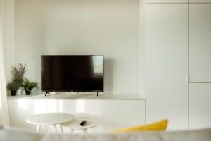 TV a/nebo společenská místnost v ubytování Modern apartment in centre with amazing view