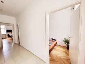 A television and/or entertainment centre at Donaufelder City Apartment