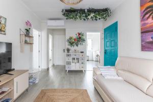 Μια τηλεόραση ή/και κέντρο ψυχαγωγίας στο Coqueto y Luminoso en la Playa de La Arena