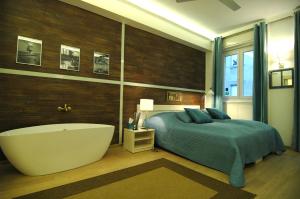 Posteľ alebo postele v izbe v ubytovaní Liszt Studio Holiday Home