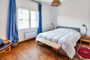 Posteľ alebo postele v izbe v ubytovaní Jolie maison pour 6 à Noirmoutier-en-l'Ile