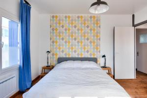 Posteľ alebo postele v izbe v ubytovaní Jolie maison pour 6 à Noirmoutier-en-l'Ile