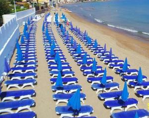 Een strand bij of vlak bij het vakantiehuis