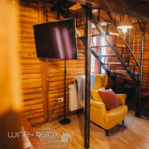 TV a/nebo společenská místnost v ubytování Wine & Relax Sveti Martin na Muri