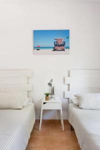Postel nebo postele na pokoji v ubytování Marbella Rio Real apartment