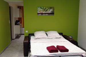 Posteľ alebo postele v izbe v ubytovaní Gite Azalée + 7 fotografií