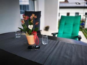 Posezení v ubytování Ferienwohnung Hertreiter in Dingolfing 110qm