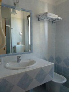 Koupelna v ubytování Hotel Gambrinus