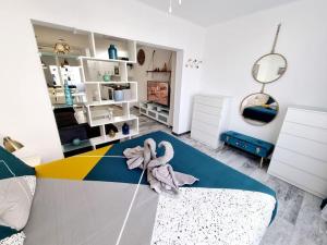 Postel nebo postele na pokoji v ubytování Apartamento SMERALDO 11 PLAYA ROCA