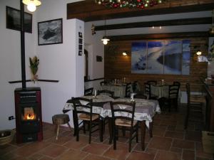 Restaurace v ubytování Les Chalets B&B