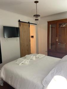 A bed or beds in a room at Apart Lo de Jose