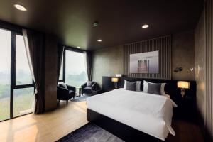 The View Chiang Dao客房内的一张或多张床位
