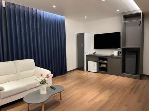 TV a/nebo společenská místnost v ubytování GD Hotel