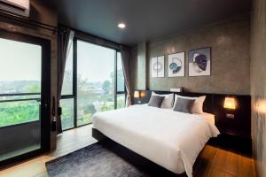 The View Chiang Dao客房内的一张或多张床位