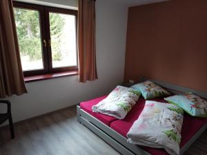 Postel nebo postele na pokoji v ubytování White Hawk - Vila Sokolík