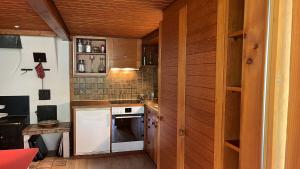 Kuchyň nebo kuchyňský kout v ubytování Chalet ALPEN LOTUS