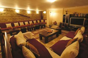 TV a/nebo společenská místnost v ubytování Hotel Dryalos