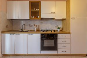 A kitchen or kitchenette at Lido degli Estensi Terrace Apartment