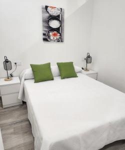 Cama o camas de una habitación en Green Apartamentos Cartagena