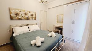 Postel nebo postele na pokoji v ubytování PIERI HOUSE CORFU