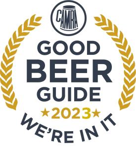 un logotipo para una buena guía de cerveza en The Albert Hotel Near Winter Gardens, en Blackpool