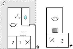two diagrams showing how to calculate the number of columns at Cozy Home In Srna With Kitchen in Fjätervålen
